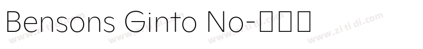 Bensons Ginto No字体转换 Bensons Ginto No字体转换